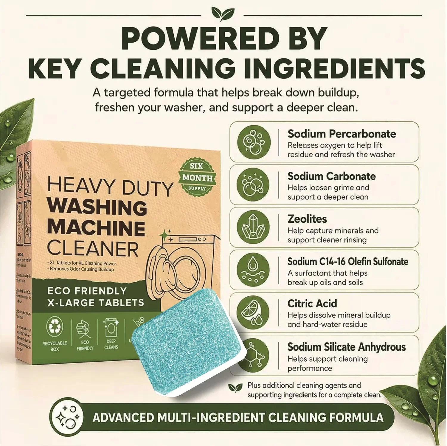 Tabletas descalcificadoras y d - Heavy Equipment Washing reseña y precio
