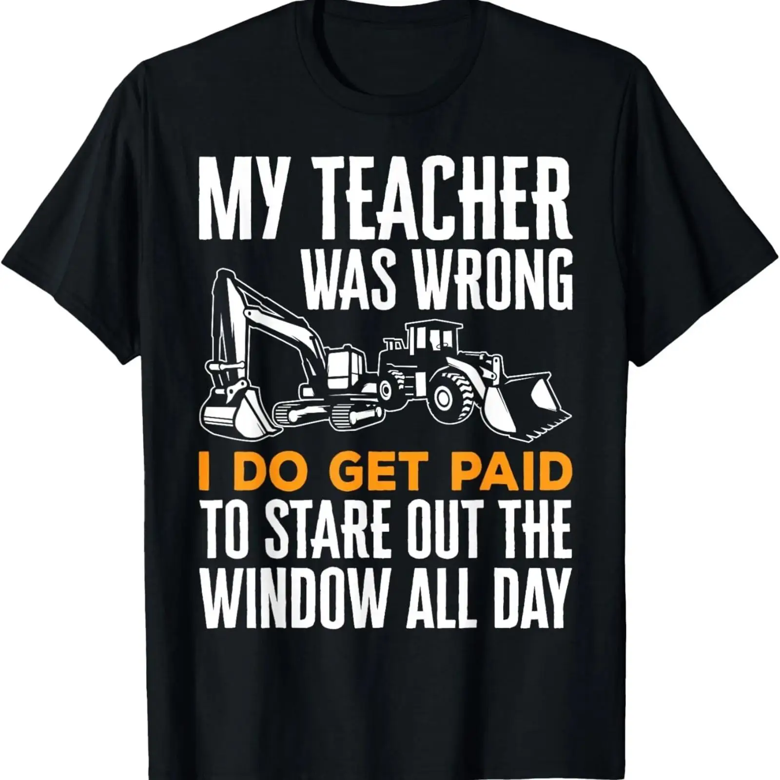 Camiseta con imagen de un oper - Heavy Equipment Washing reseña y precio